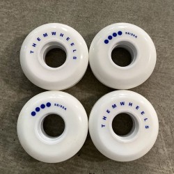 THEM - WHEELS BLUE DOTS 90A x4